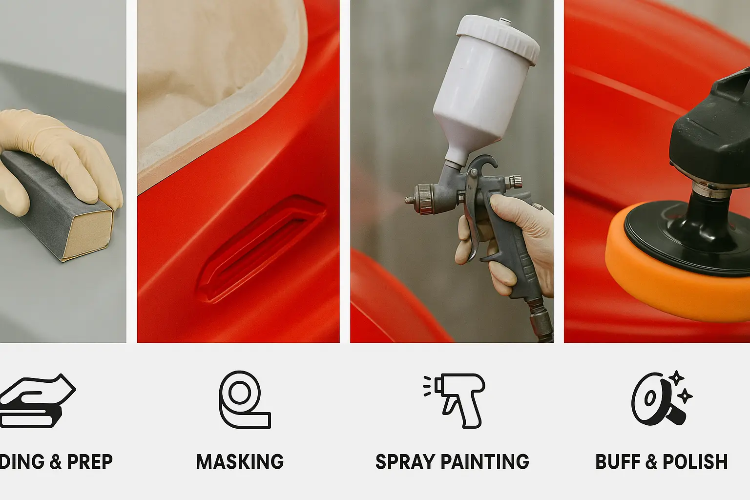 ChaaChaa Coats boat & jet ski painting process Jamaica.